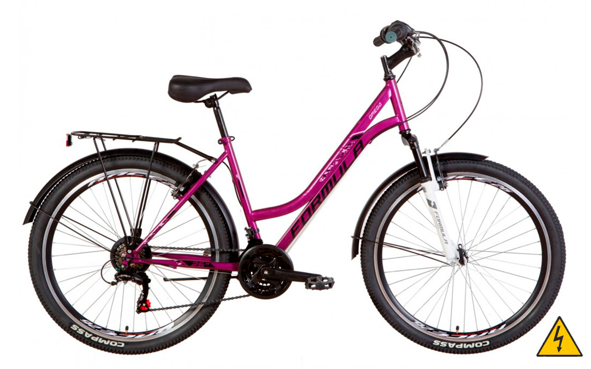 Фотография Электровелосипед 26" Formula OMEGA 26" 350W+PAS 8.8 Ah (2021) 2021 Фиолетовый